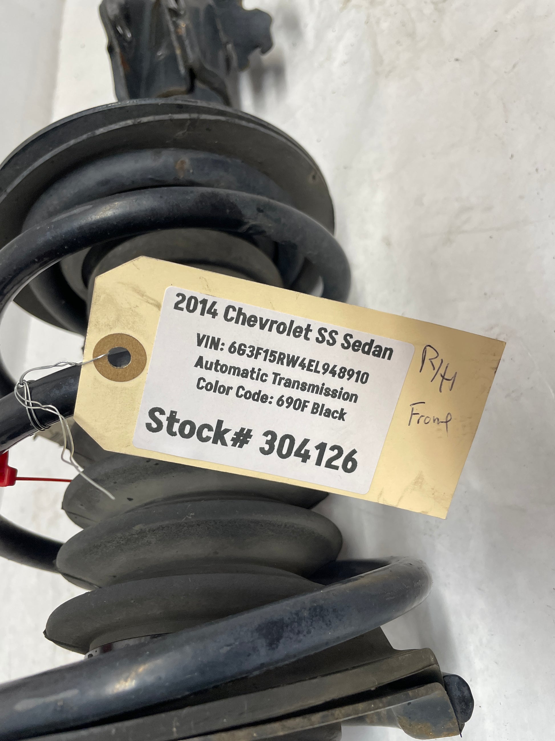 2014 Chevy SS Sedan RH Passenger Front Suspension Strut Assembly OEM - Day's Parts Yard