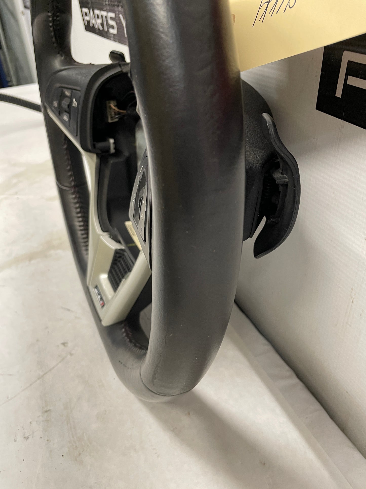 2013 Chevy Camaro ZL1 Steering Wheel w/ Buttons Black Leather OEM