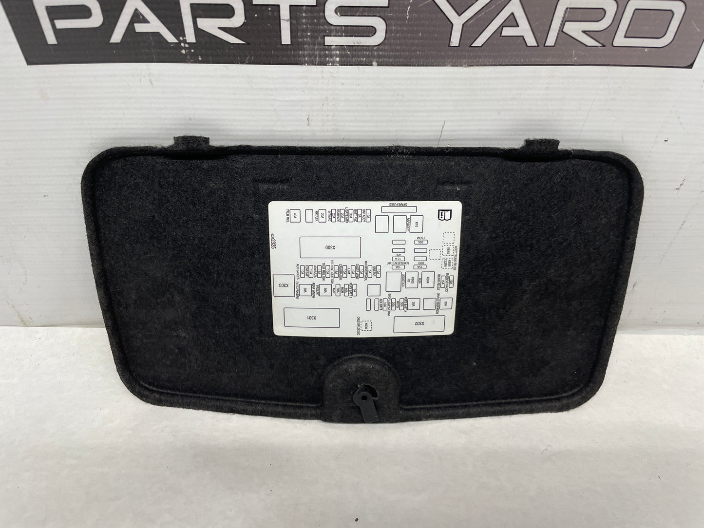 2014 Chevy SS Sedan Battery Stowage Access Hole Door Felt Trim Cover OEM - Day's Parts Yard
