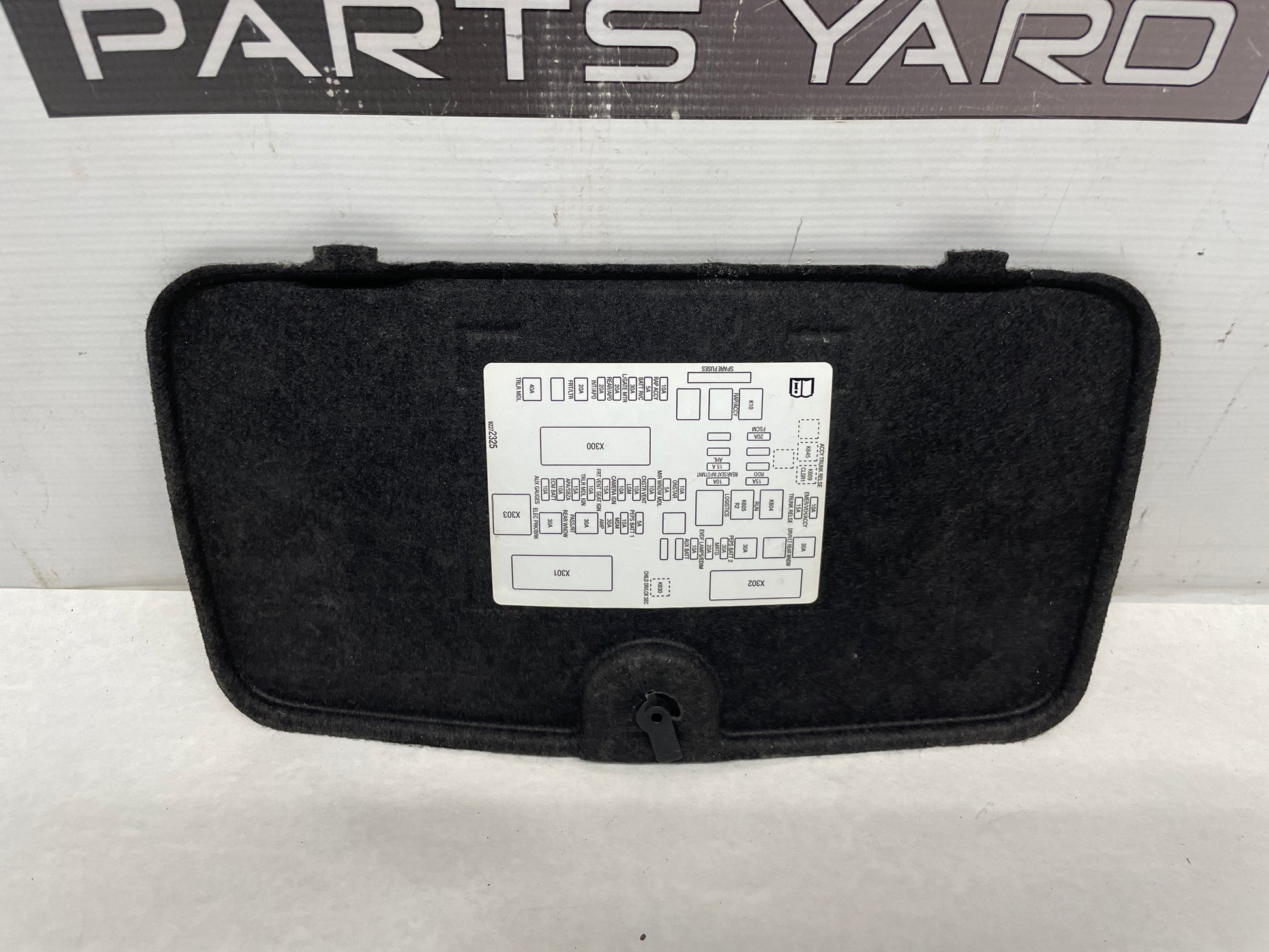 2014 Chevy SS Sedan Battery Stowage Access Hole Door Felt Trim Cover OEM - Day's Parts Yard