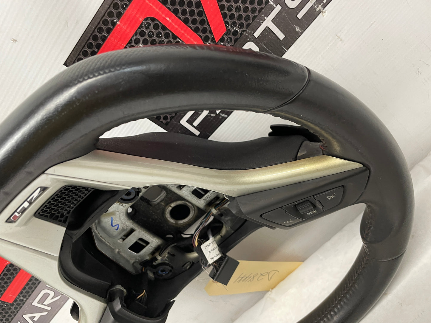 2013 Chevy Camaro ZL1 Steering Wheel w/ Buttons Black Leather OEM