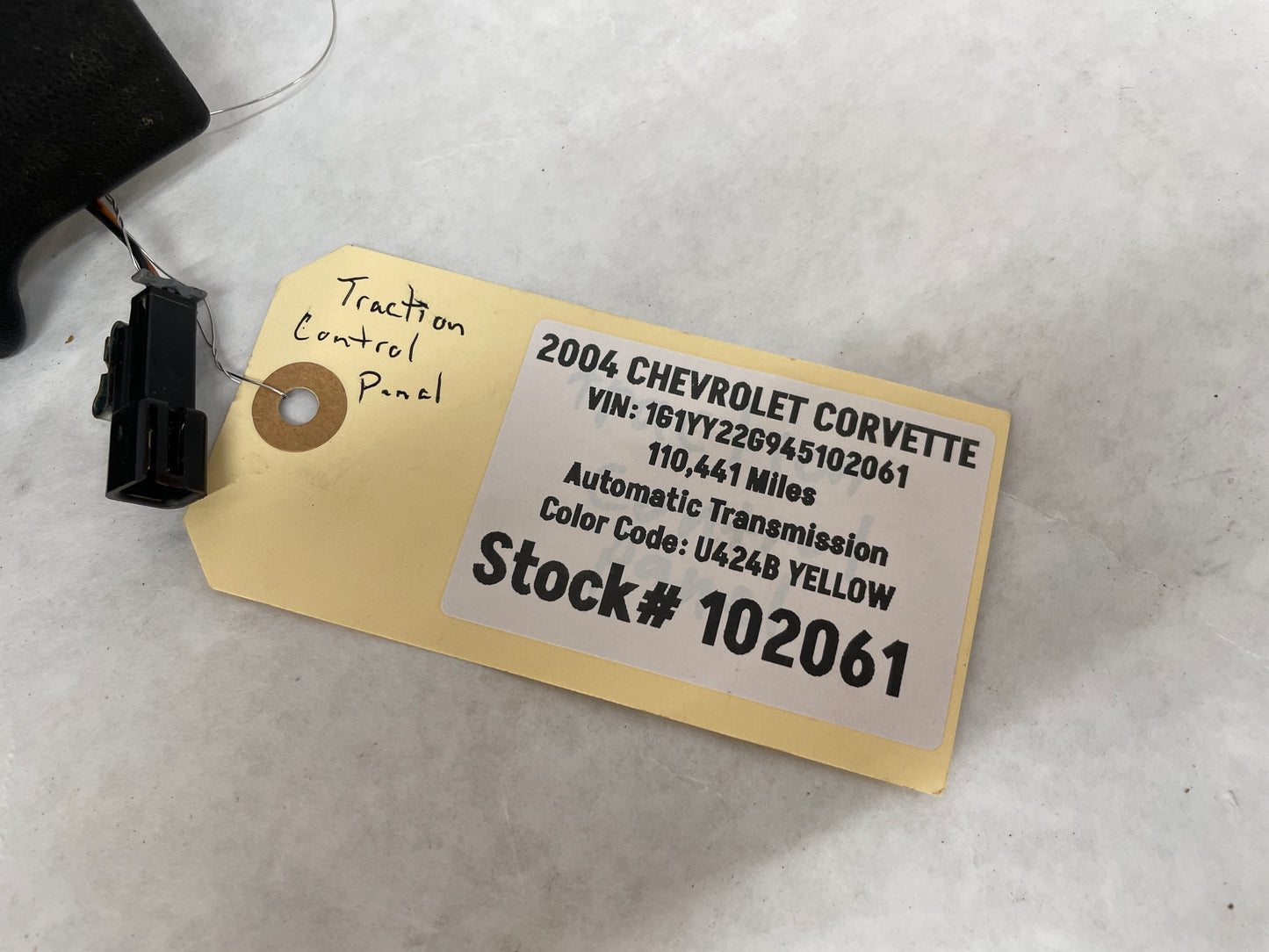 2004 Chevy C5 Corvette Traction Active Handling Control Switch Button Bezel Panel OEM - Day's Parts Yard
