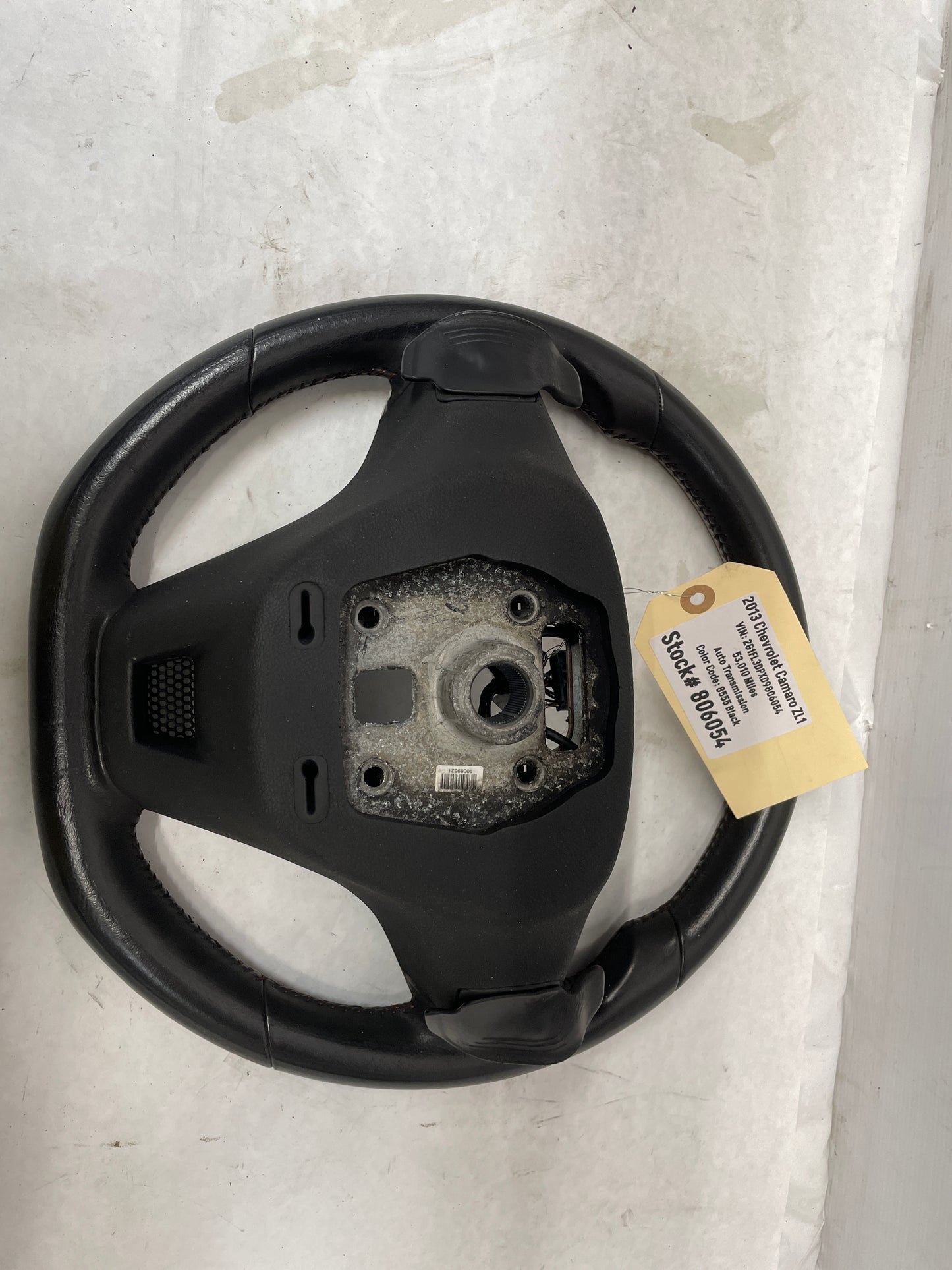 2013 Chevy Camaro ZL1 Steering Wheel w/ Buttons Black Leather OEM