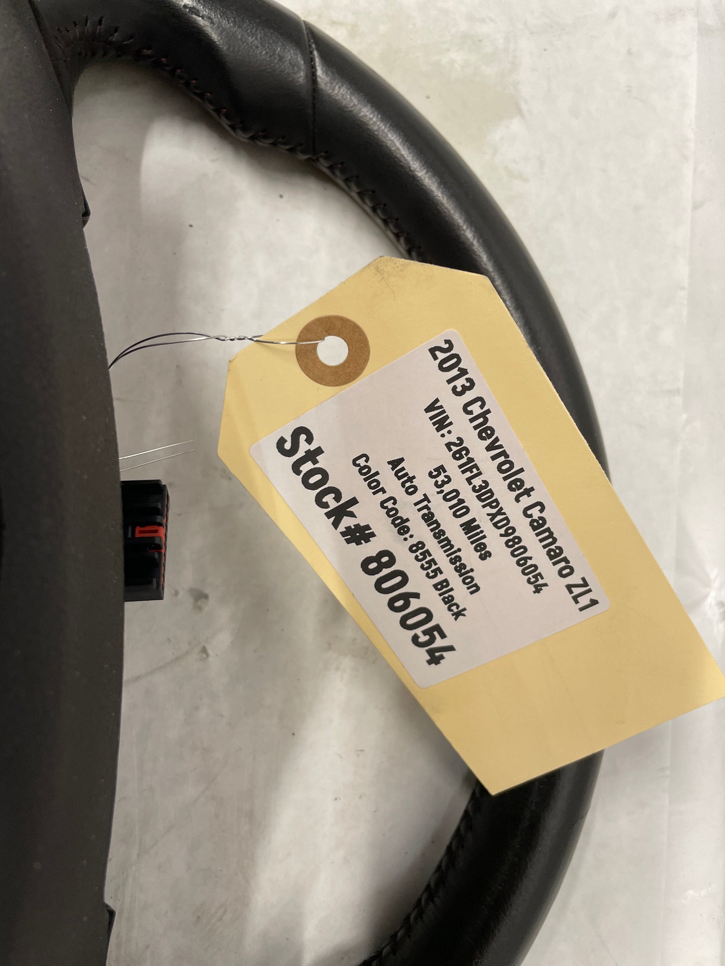 2013 Chevy Camaro ZL1 Steering Wheel w/ Buttons Black Leather OEM