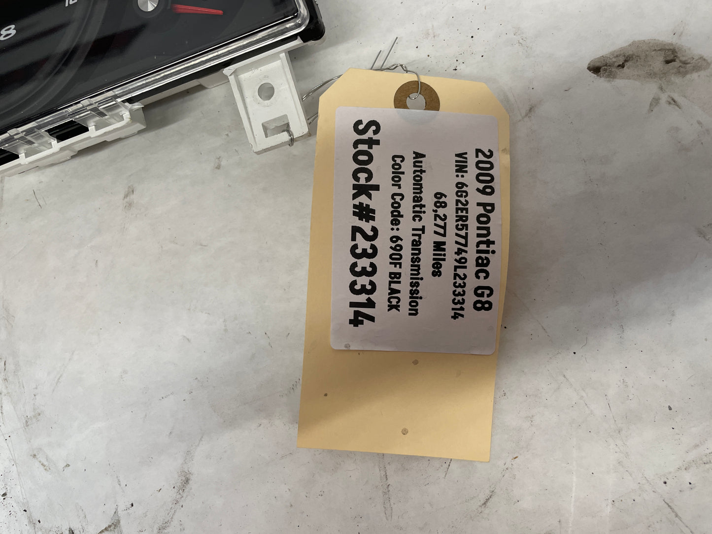 2009 Pontiac G8 Gauge Cluster Speedometer Instrument Cluster OEM - Day's Parts Yard