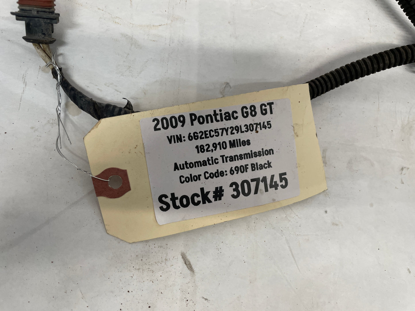 2009 Pontiac G8 GT Engine & Transmission Motor Wire Wiring Harness OEM
