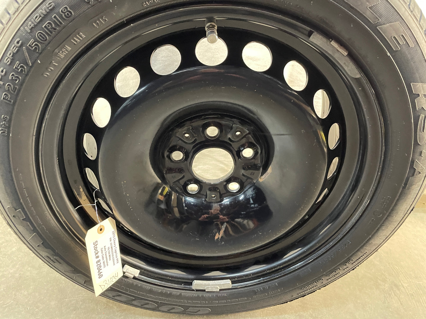 2013 Chevy Caprice PPV Factory 19X8 Spare Tire Good Year P235/50R18 - Day's Parts Yard