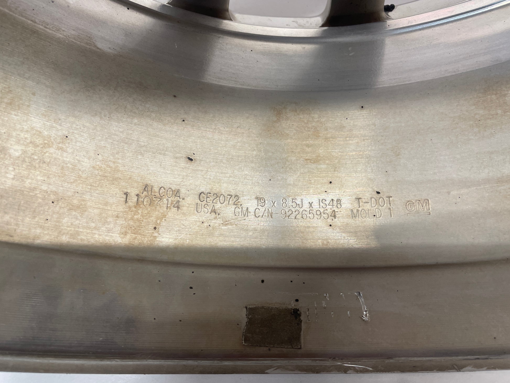 2015 Chevy SS Sedan Factory OEM Front Wheel 19X8.5 - Day's Parts Yard