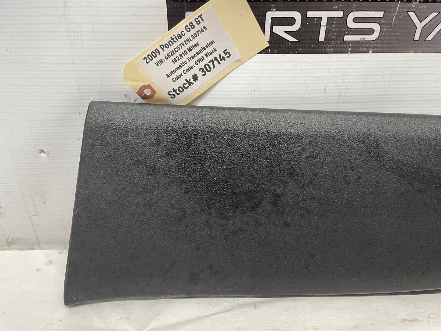 2009 Pontiac G8 GT LH Driver Interior Center B Pillar Trim Molding Panel Cover OEM - Day's Parts Yard
