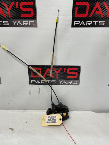 2009 Pontiac G8 GT RH Passenger Rear Door Lock Actuator OEM - Day's Parts Yard