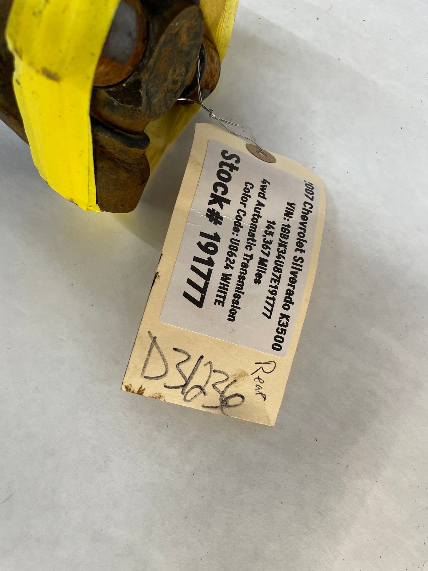 2007Chevy Silverado K3500 Driveshaft Drive Shaft OEM - Day's Parts Yard