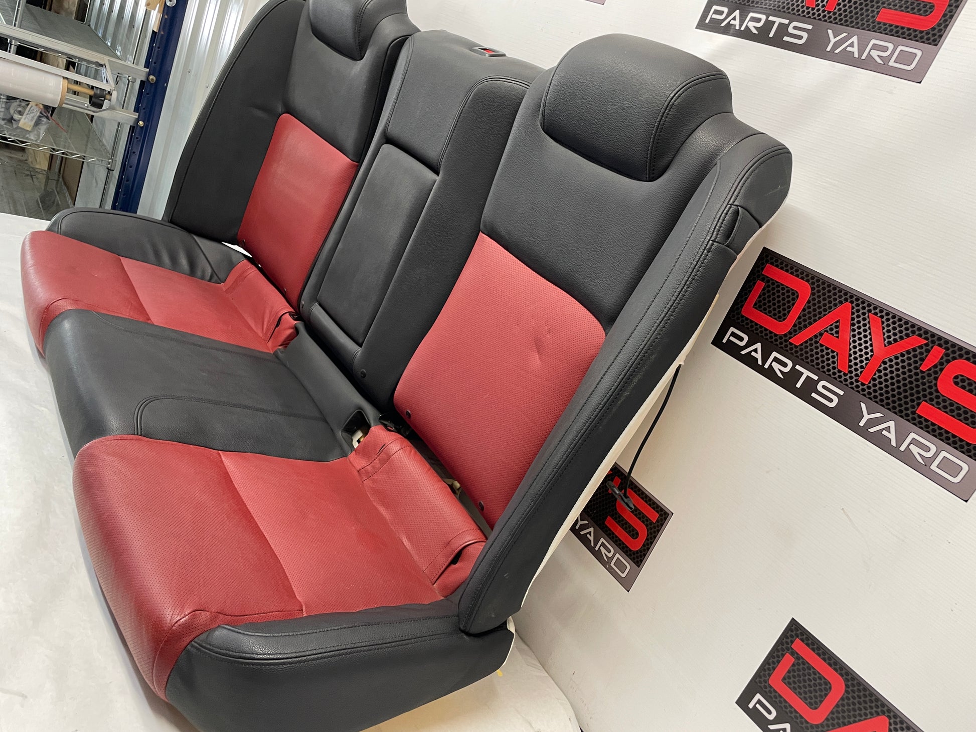 2009 Pontiac G8 GT Rear Seats Red & Black Leather OEM - Day's Parts Yard