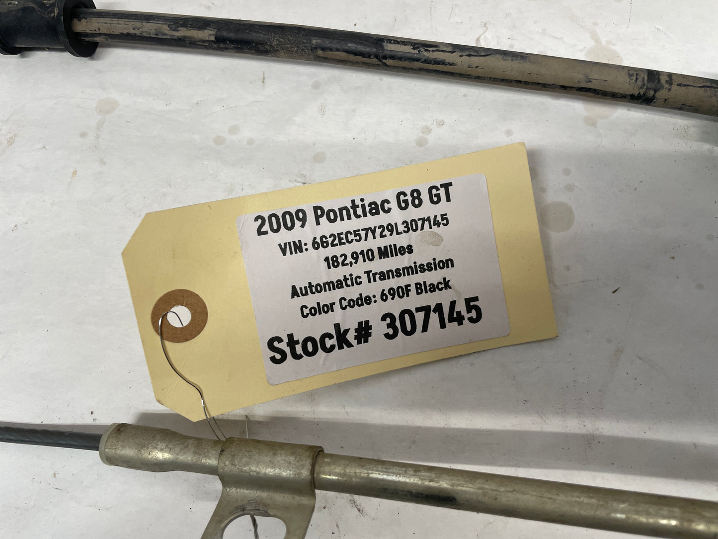 2009 Pontiac G8 GT Emergency E Brake Lines Cables Kit OEM