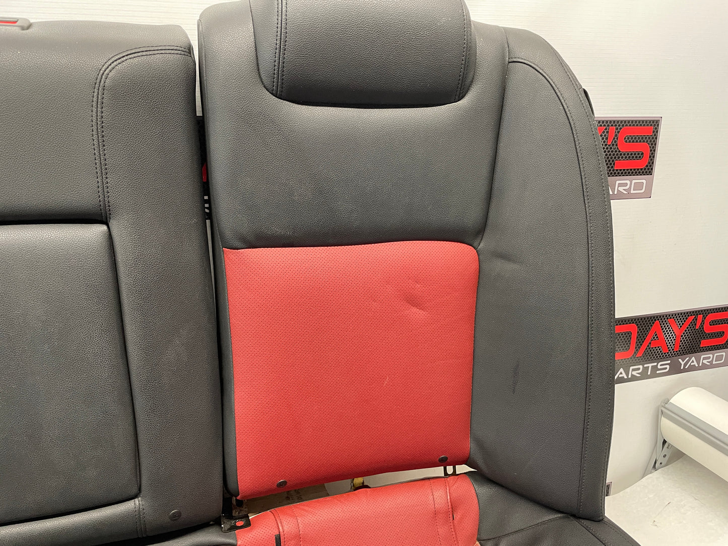 2009 Pontiac G8 GT Rear Seats Red & Black Leather OEM - Day's Parts Yard
