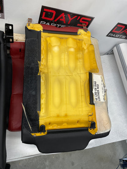 2009 Pontiac G8 GT Rear Seats Red & Black Leather OEM - Day's Parts Yard