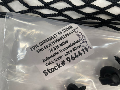 2014 Chevy SS Sedan Trunk Cargo Net w/ Hooks OEM - Day's Parts Yard