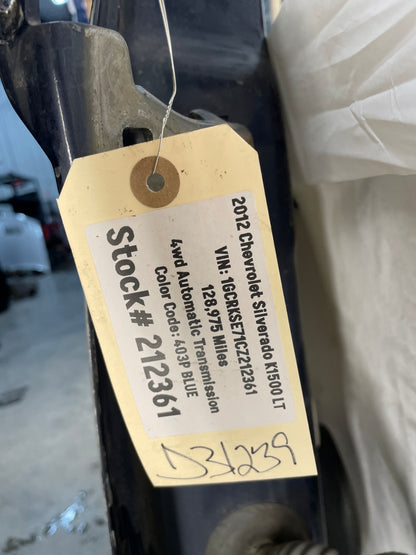 2012 Chevy Silverado K1500 LT RH Passenger Front Exterior Door OEM - Day's Parts Yard