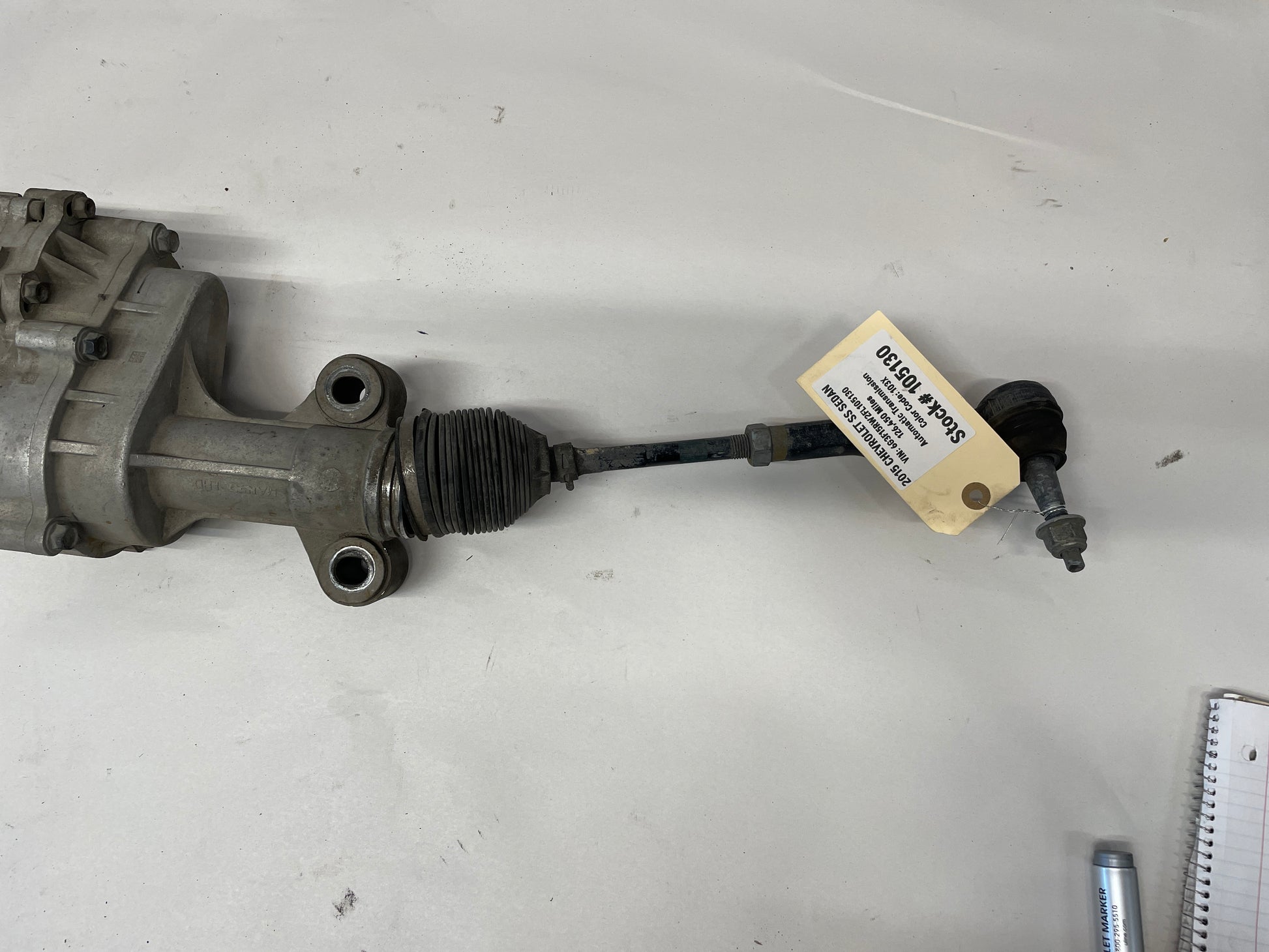 2015 Chevy SS Sedan Steering Rack and Pinion OEM - Day's Parts Yard