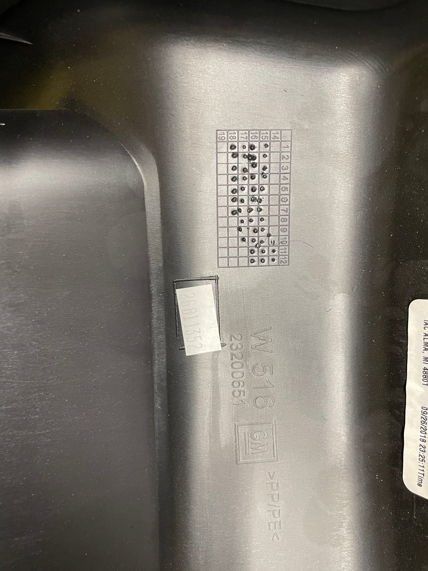 2019 Chevy Camaro SS Center Console Rear Storage Tray Compartment OEM