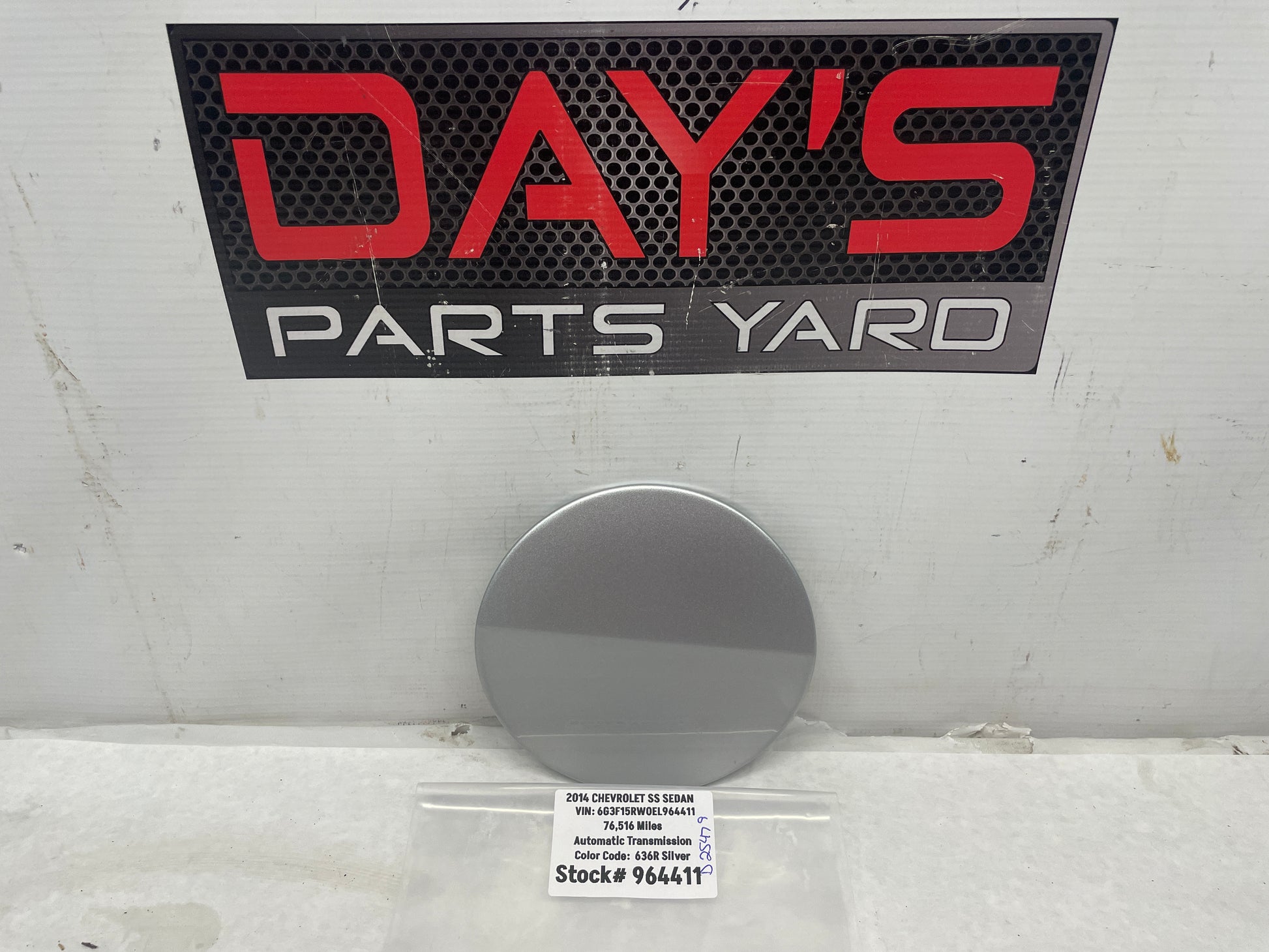 2014 Chevy SS Sedan Fuel Gas Door Cover Black OEM - Day's Parts Yard