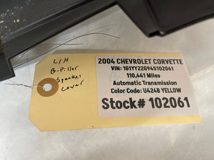 2004 Chevy C5 Corvette LH Driver Interior Quarter Speaker Cover Panel Trim OEM - Day's Parts Yard