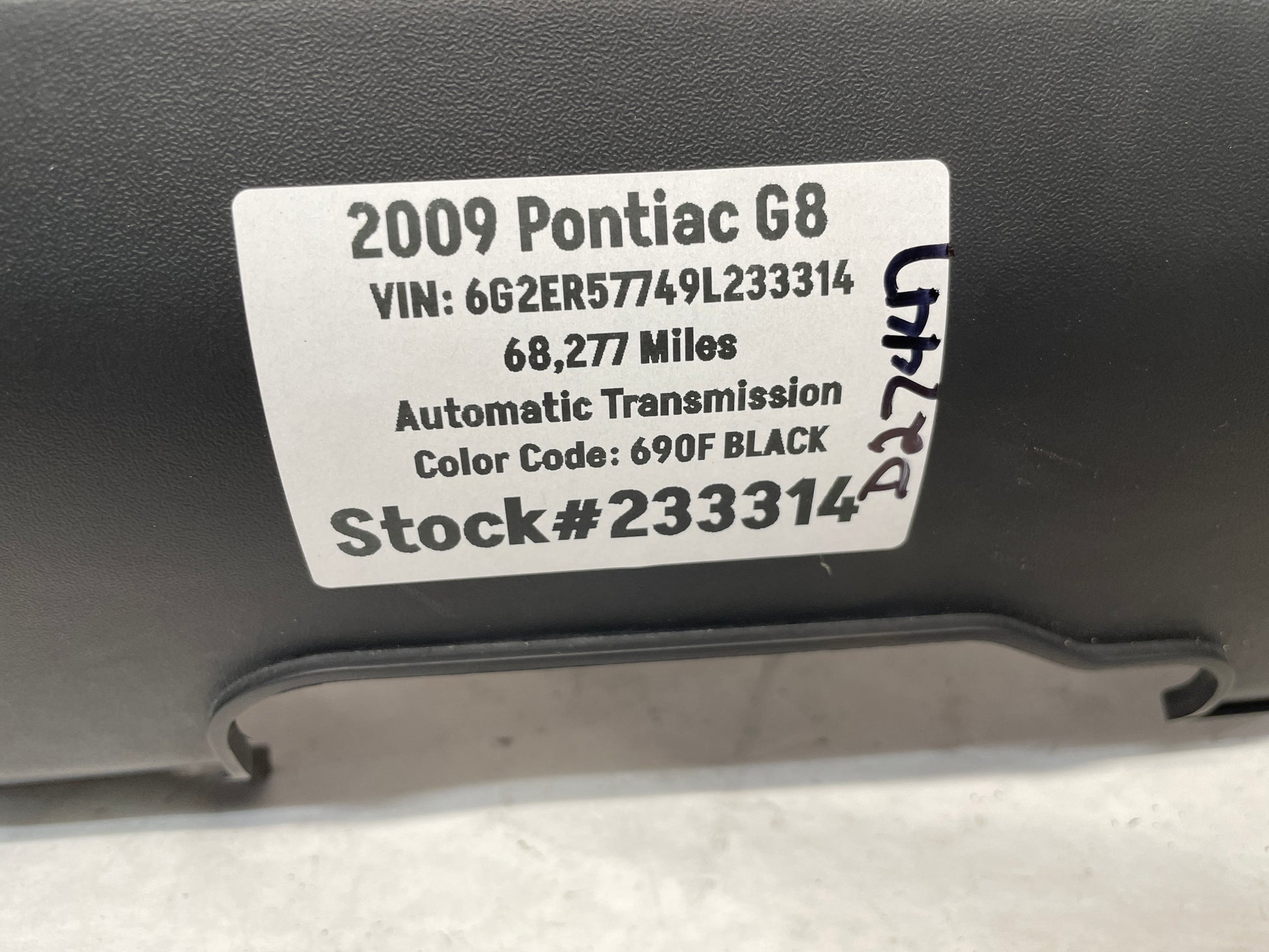 2009 Pontiac G8 Engine/ Motor V8 Cover OEM - Day's Parts Yard