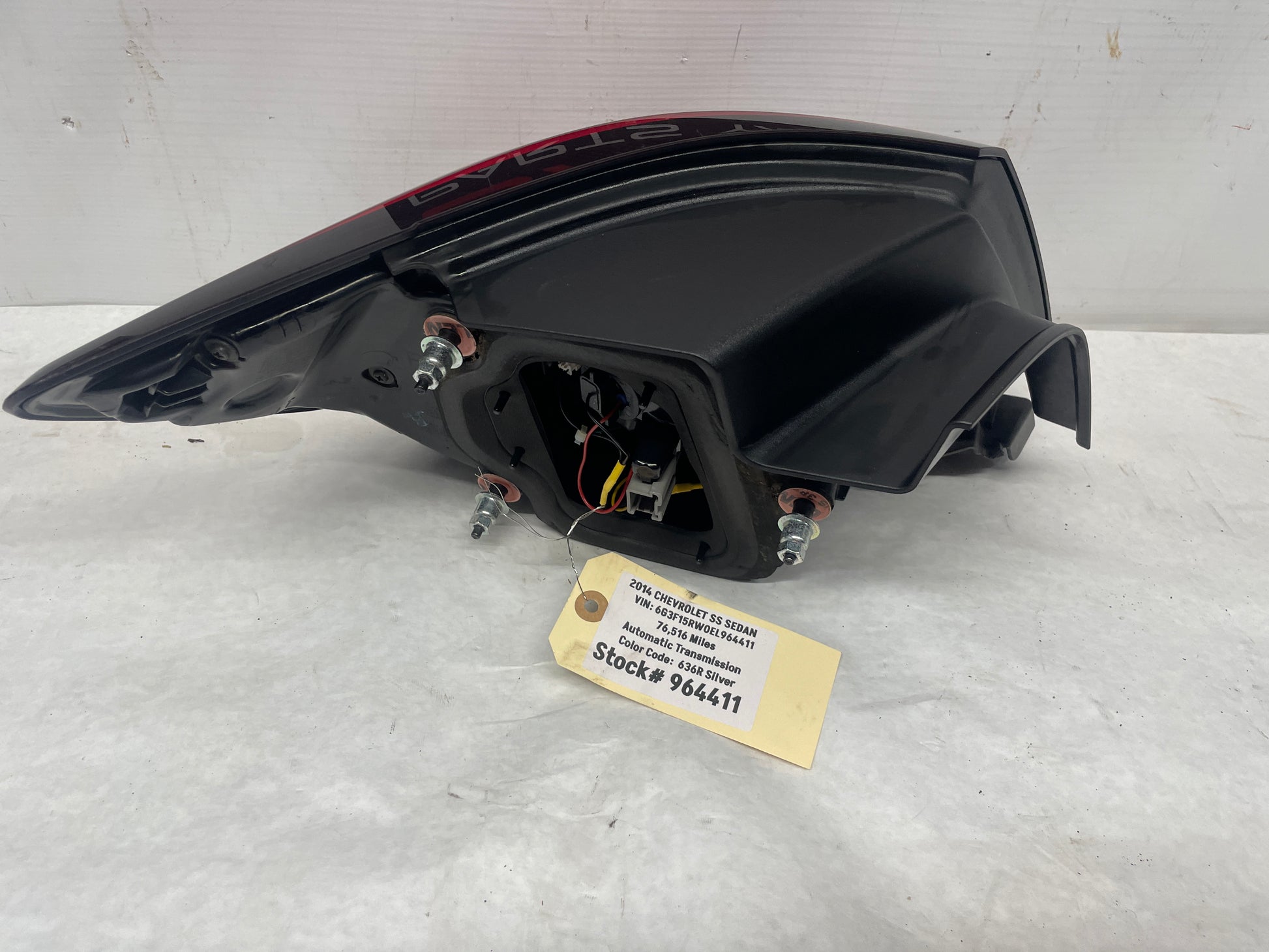 2014 Chevy SS Sedan RH Passenger Outer Tail Light Taillight Lamp OEM - Day's Parts Yard
