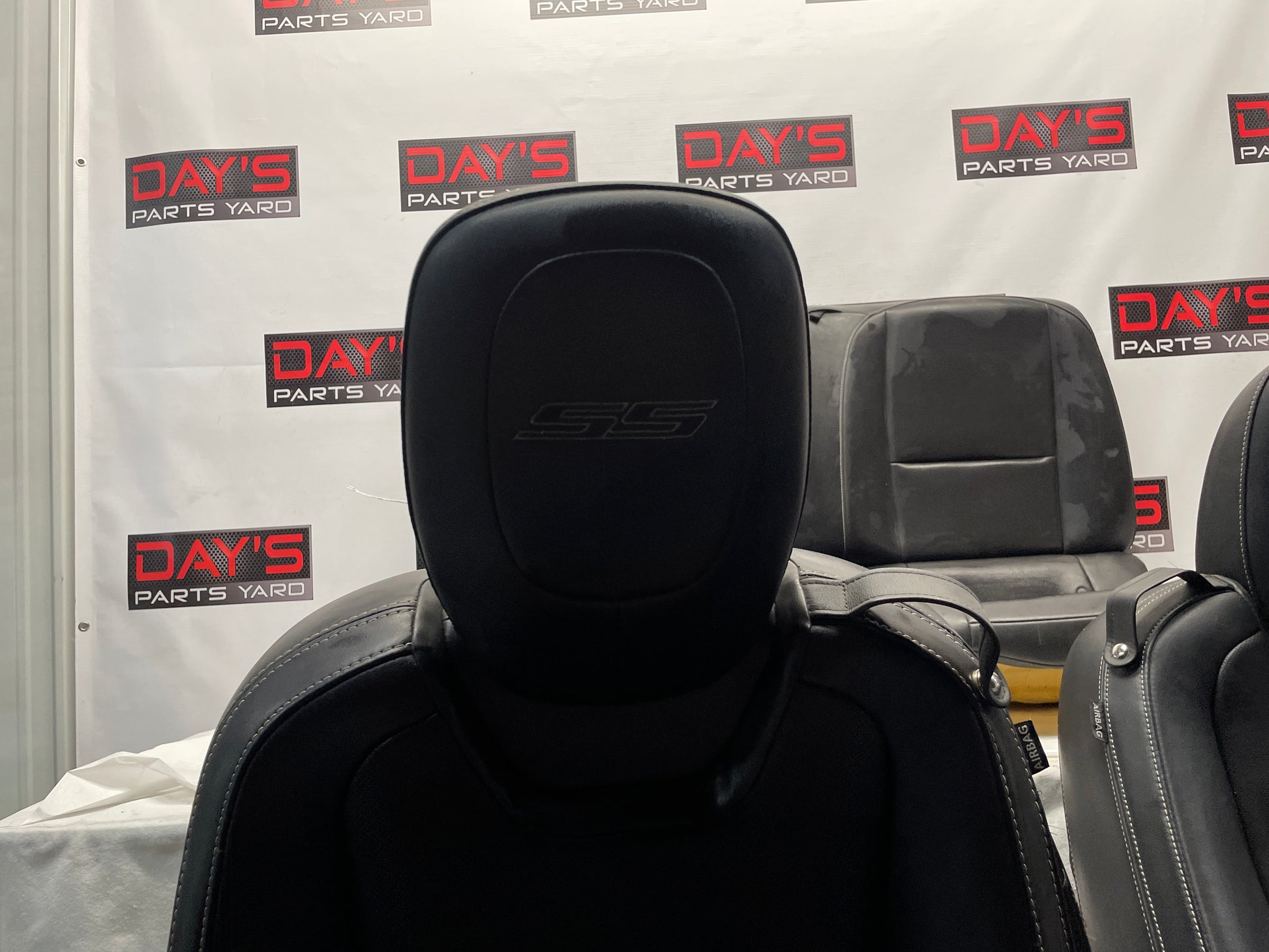 2010 Chevy Camaro SS Seats Front and Rear Black Leather OEM - Day's Parts Yard