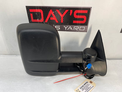 2007 Chevy Silverado K3500 RH Passenger Exterior Tow Power Heated Mirror Black OEM - Day's Parts Yard