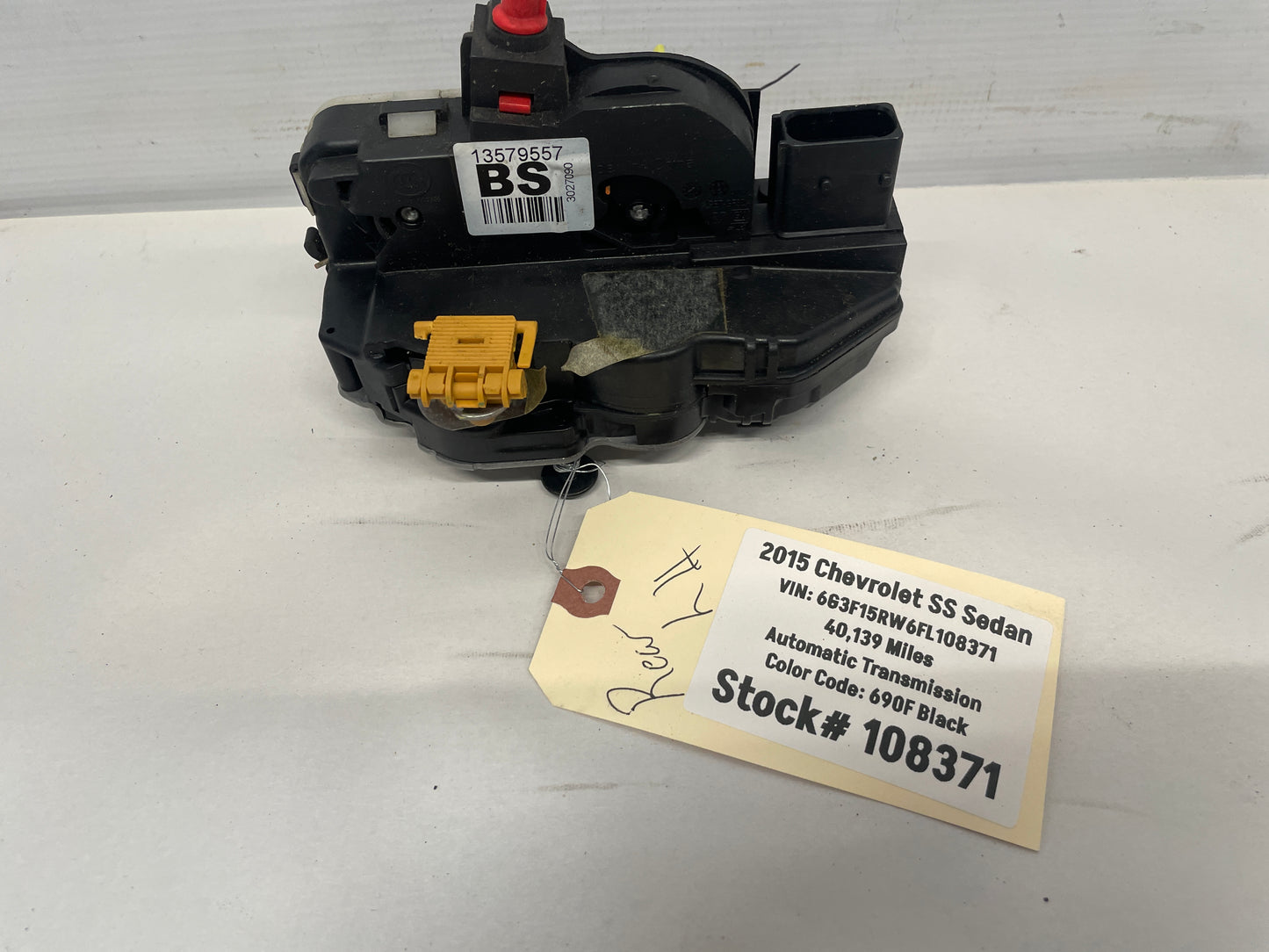 2015 Chevy SS Sedan LH Driver Rear Door Lock Actuator OEM - Day's Parts Yard