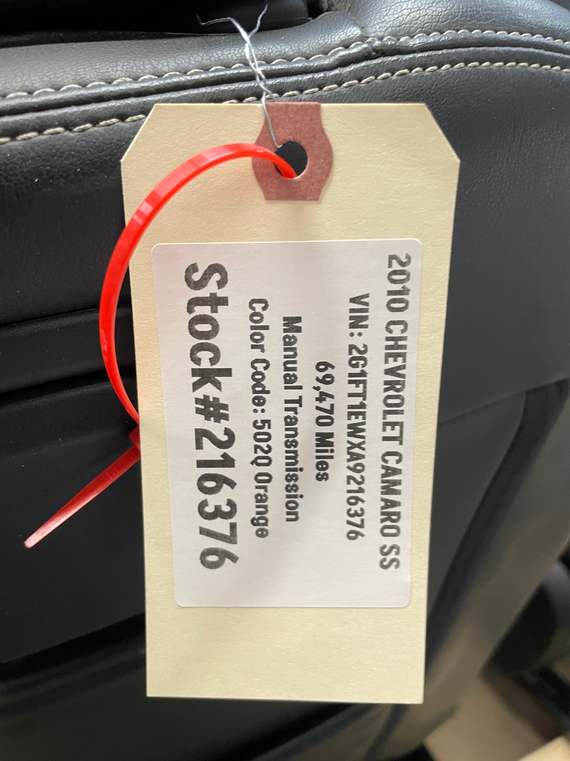2010 Chevy Camaro SS Seats Front and Rear Black Leather OEM - Day's Parts Yard