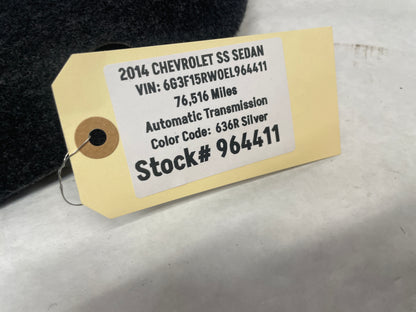 2014 Chevy SS Sedan Trunk Deck Lid Liner Carpet Felt OEM - Day's Parts Yard