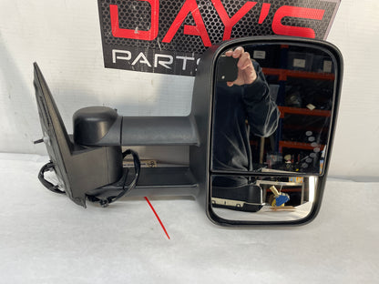 2007 Chevy Silverado K3500 RH Passenger Exterior Tow Power Heated Mirror Black OEM - Day's Parts Yard