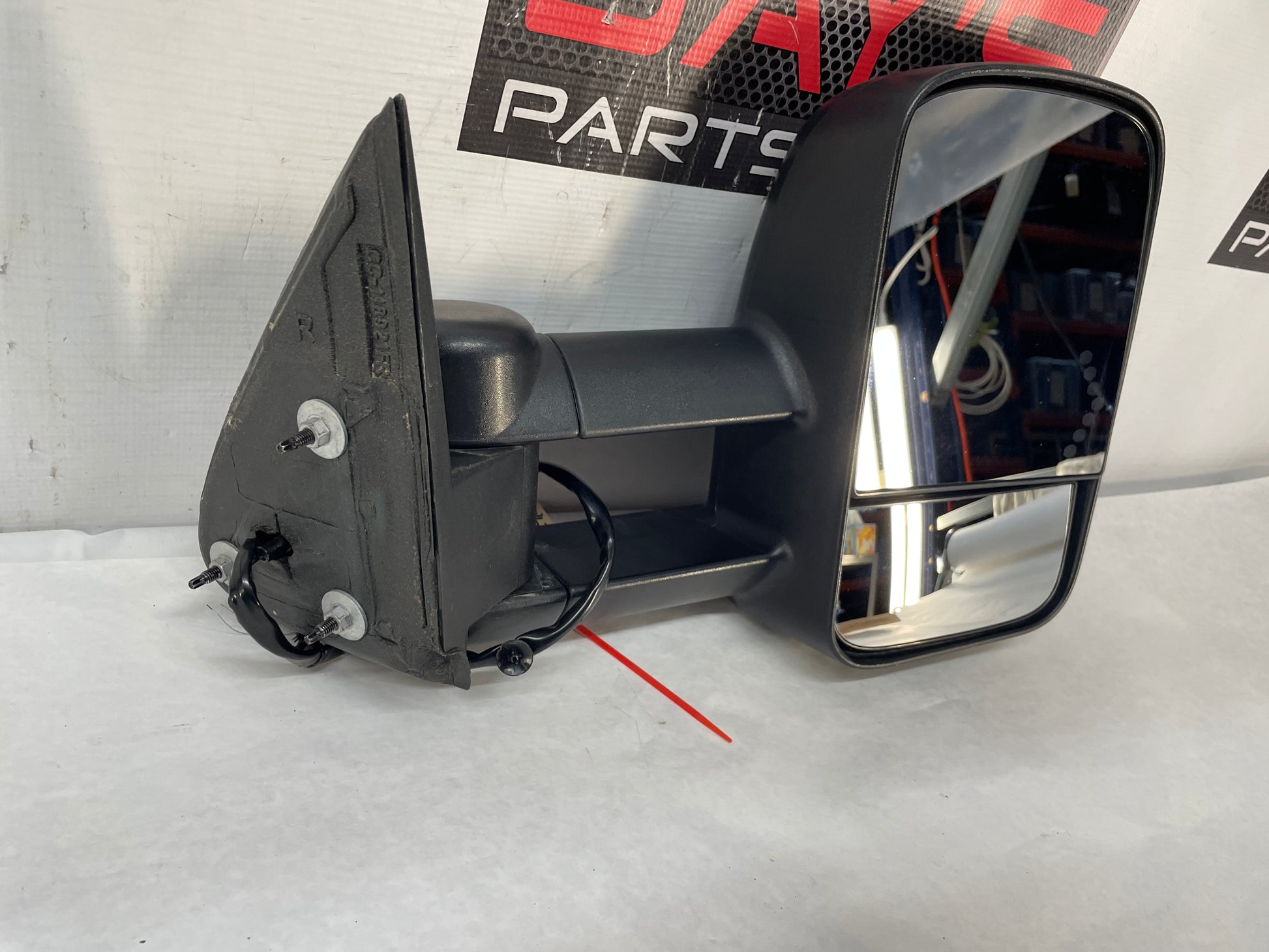 2007 Chevy Silverado K3500 RH Passenger Exterior Tow Power Heated Mirror Black OEM - Day's Parts Yard