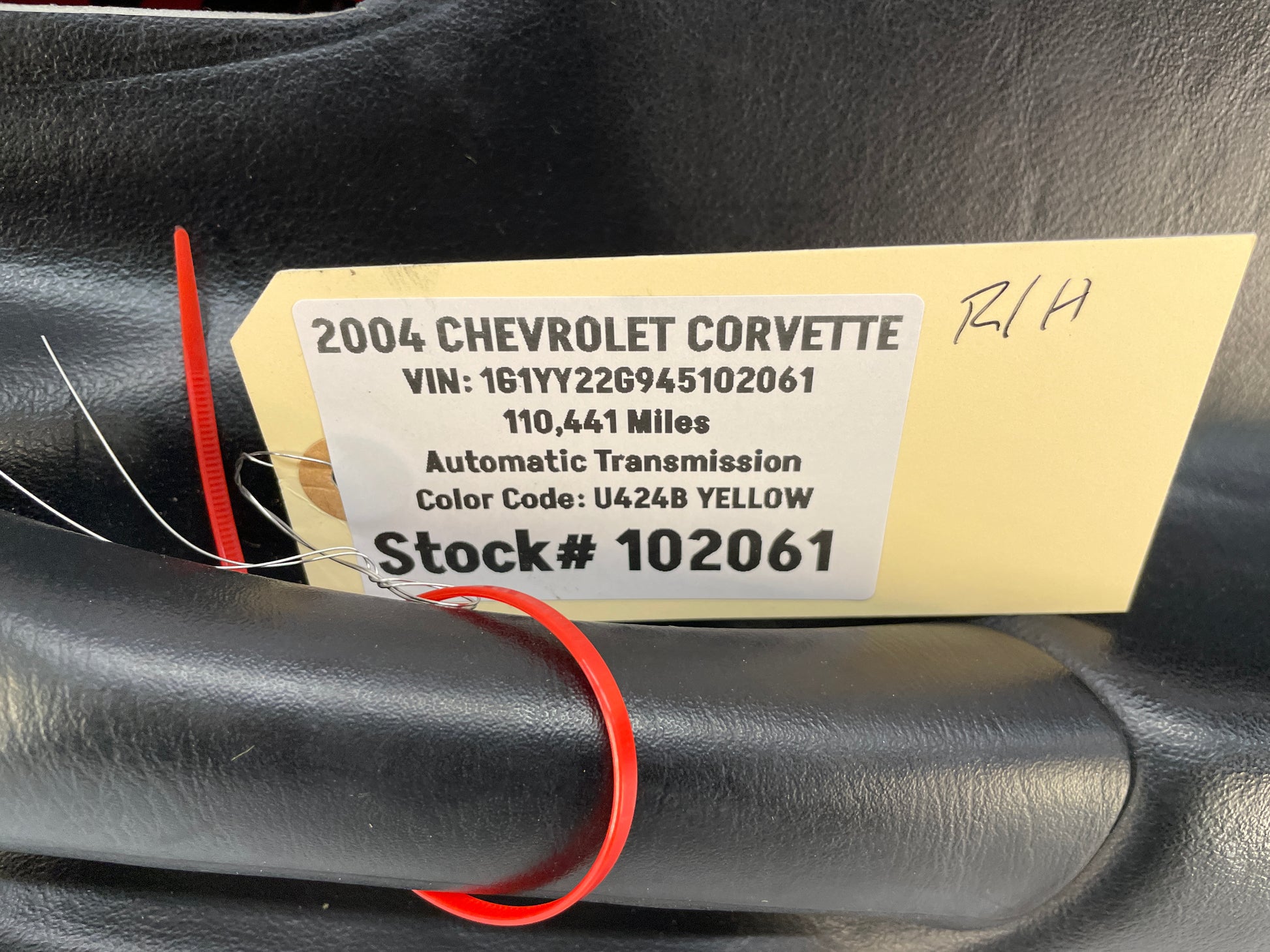 2004 Chevy C5 Corvette RH Passenger Front Interior Door Panel Trim OEM - Day's Parts Yard