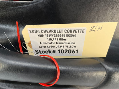 2004 Chevy C5 Corvette RH Passenger Front Interior Door Panel Trim OEM - Day's Parts Yard