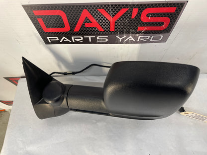 2007 Chevy Silverado K3500 LH Driver Exterior Tow Power Heated Mirror Black OEM - Day's Parts Yard