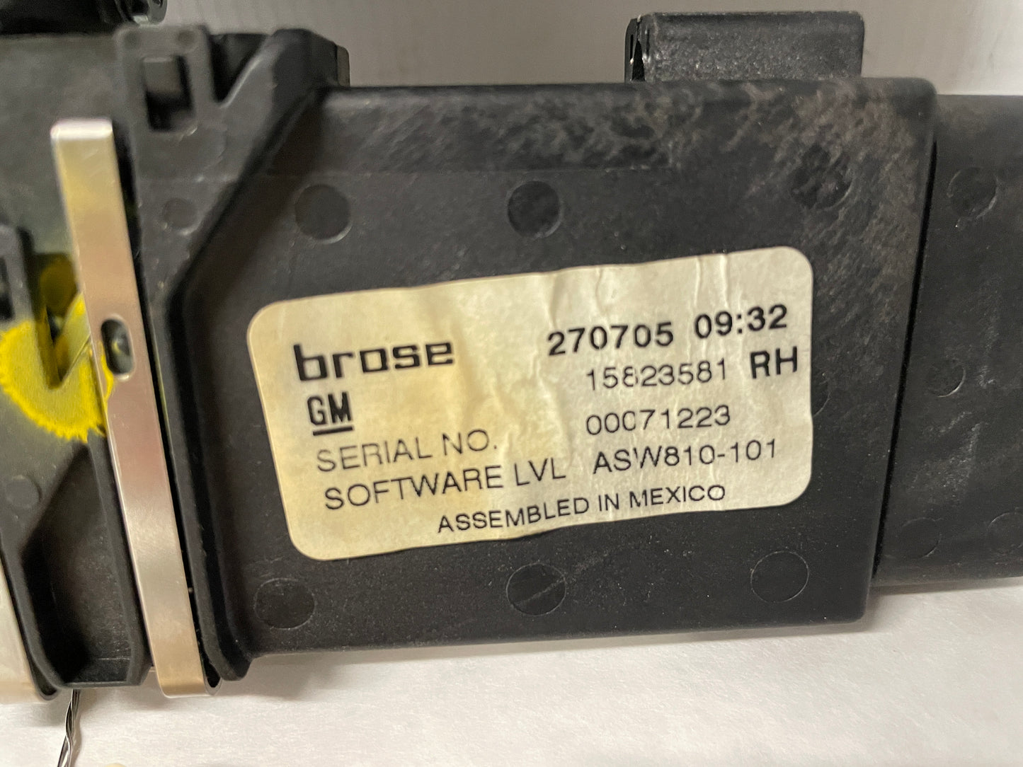 2005 Chevy C6 Corvette RH Passenger Window Motor OEM