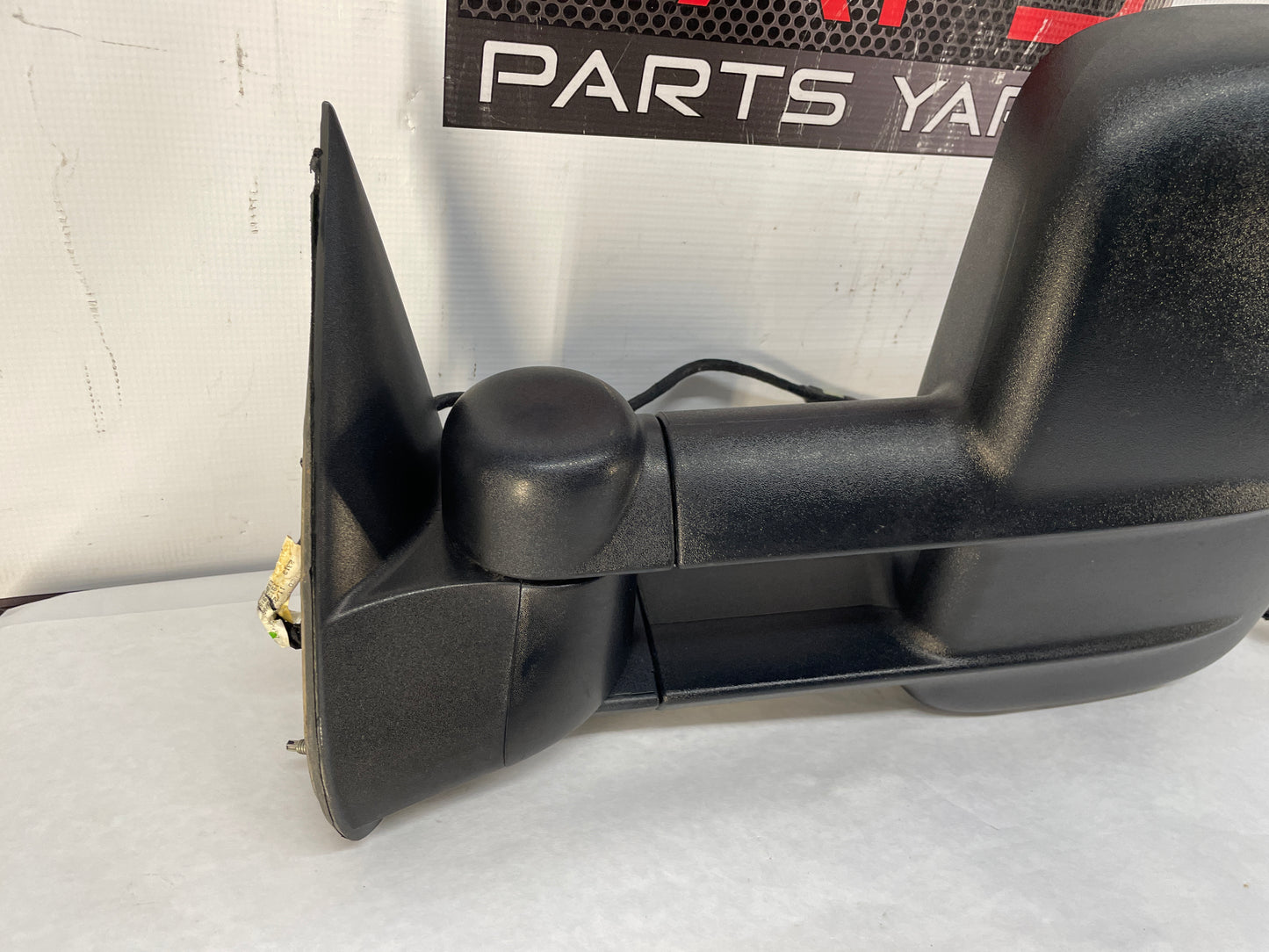 2007 Chevy Silverado K3500 LH Driver Exterior Tow Power Heated Mirror Black OEM - Day's Parts Yard