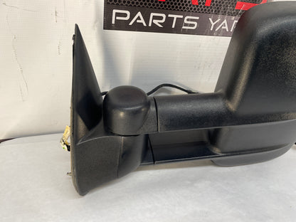 2007 Chevy Silverado K3500 LH Driver Exterior Tow Power Heated Mirror Black OEM - Day's Parts Yard