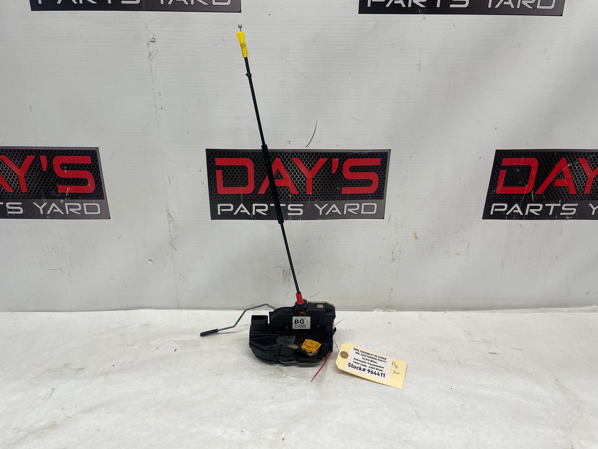 2014 Chevy SS Sedan RH Passenger Rear Door Lock Actuator OEM - Day's Parts Yard