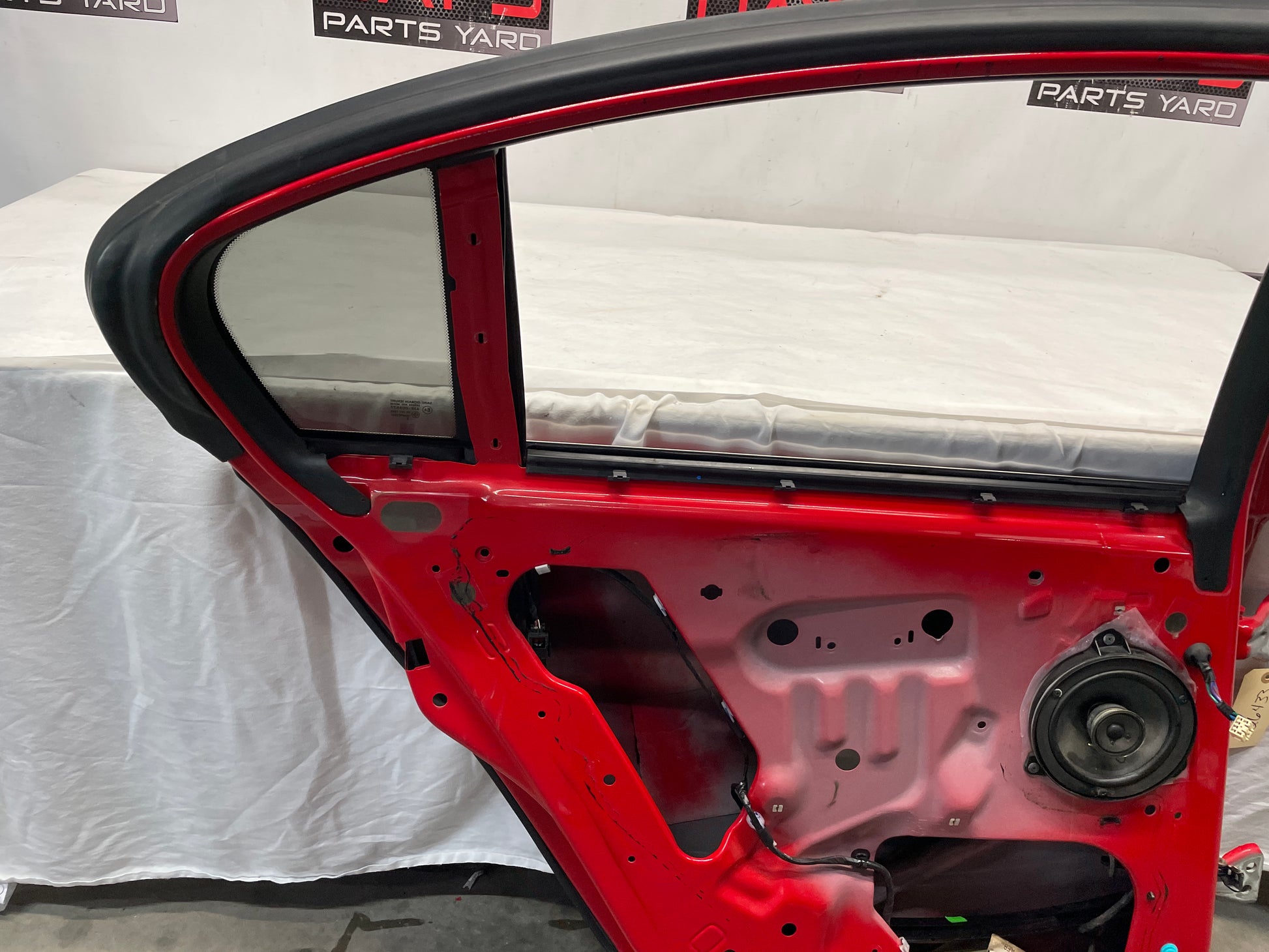 2009 Pontiac G8 GT LH Driver Rear Exterior Door Red OEM - Day's Parts Yard