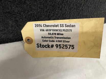 2014 Chevy SS Sedan Spare Tire Trunk Compartment Carpet Floor Panel Cover OEM