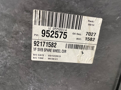 2014 Chevy SS Sedan Spare Tire Trunk Compartment Carpet Floor Panel Cover OEM