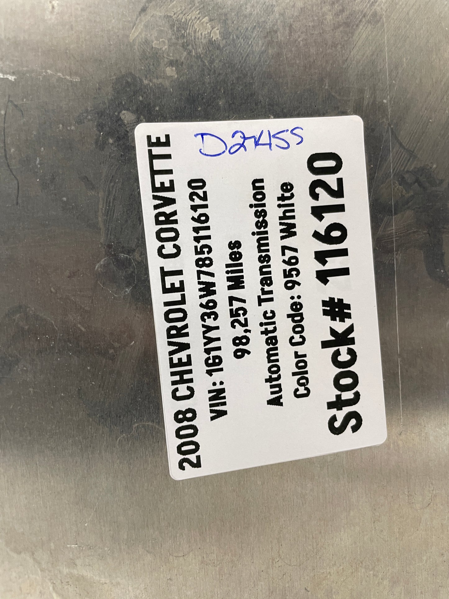 2008 Chevy Corvette C6 Torque Tube Tunnel Cover Shield OEM - Day's Parts Yard