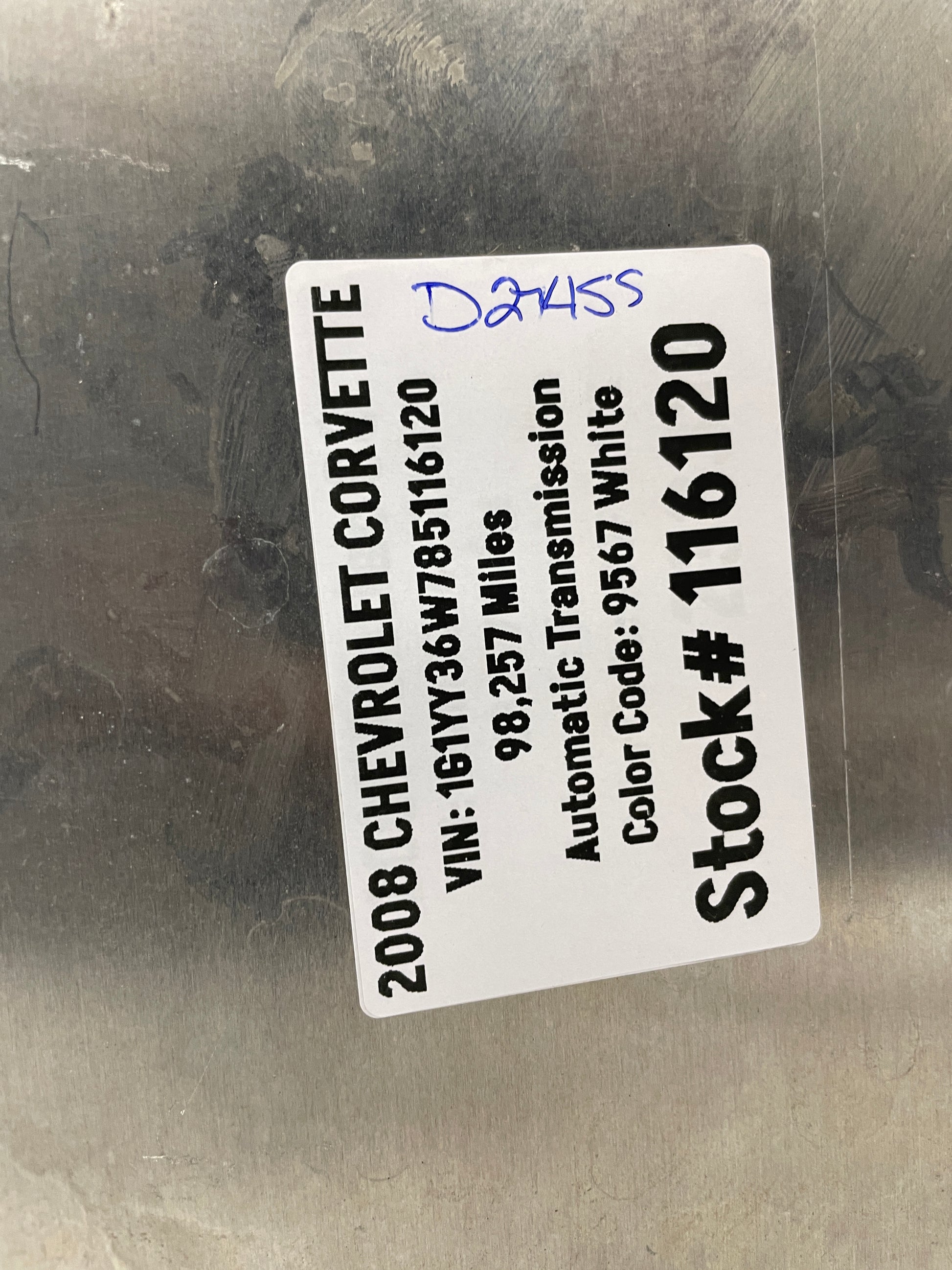 2008 Chevy Corvette C6 Torque Tube Tunnel Cover Shield OEM - Day's Parts Yard