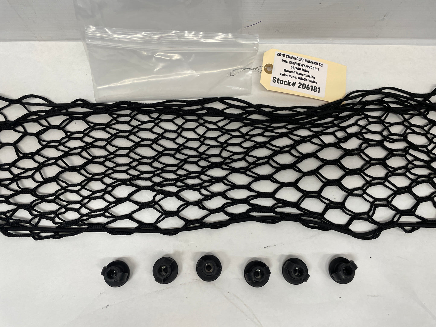 2015 Chevy Camaro SS Trunk Cargo Net w/ Hooks OEM - Day's Parts Yard