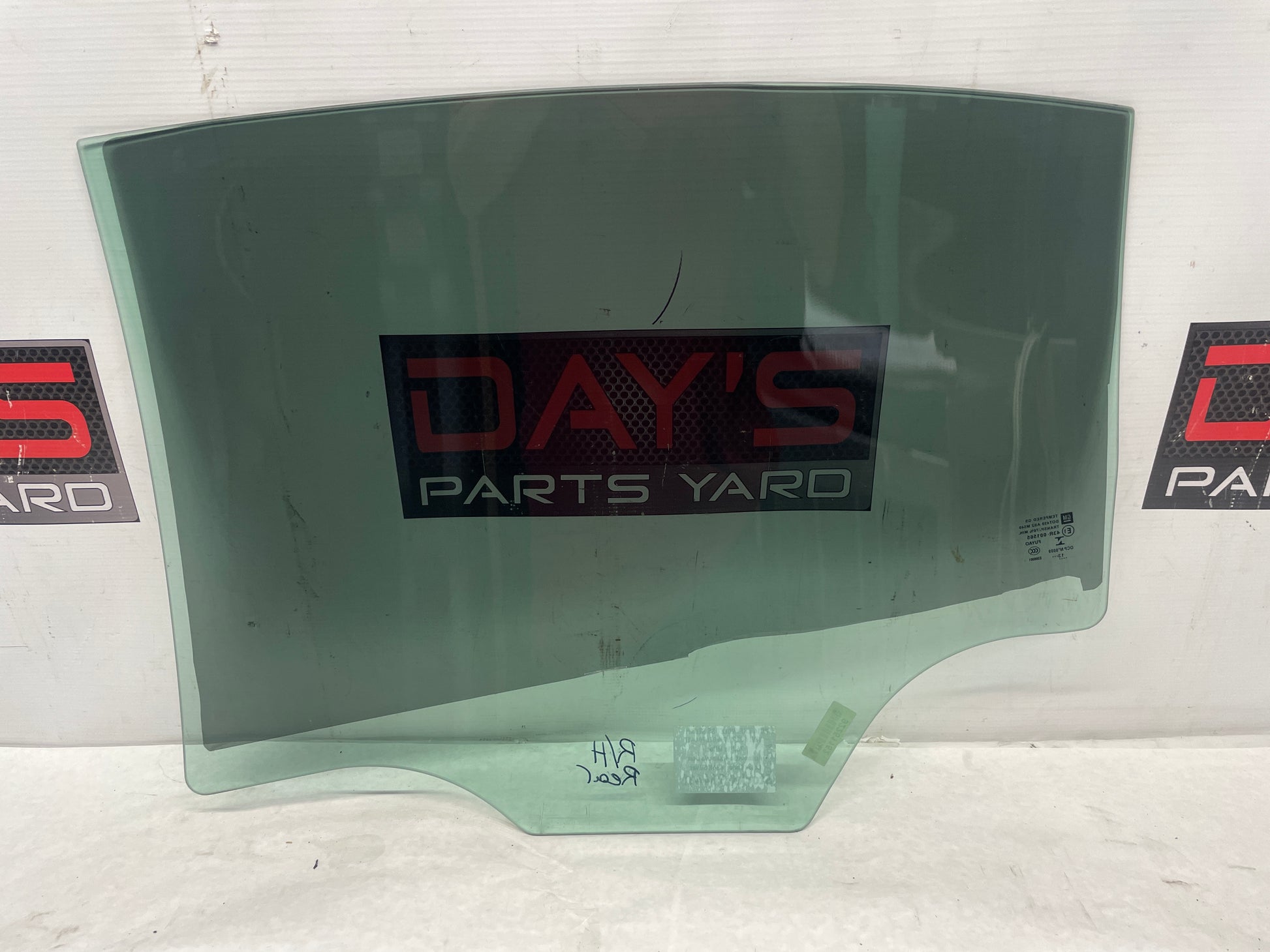 2014 Chevy SS Sedan RH Passenger Rear Door Window Glass OEM - Day's Parts Yard