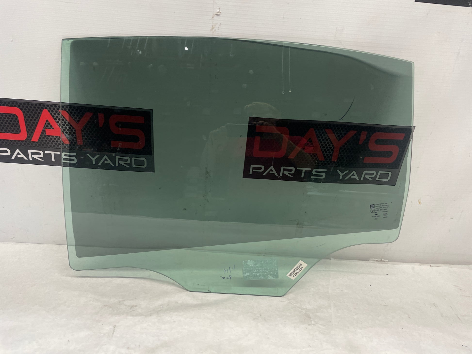 2014 Chevy SS Sedan LH Driver Rear Door Window Glass OEM - Day's Parts Yard