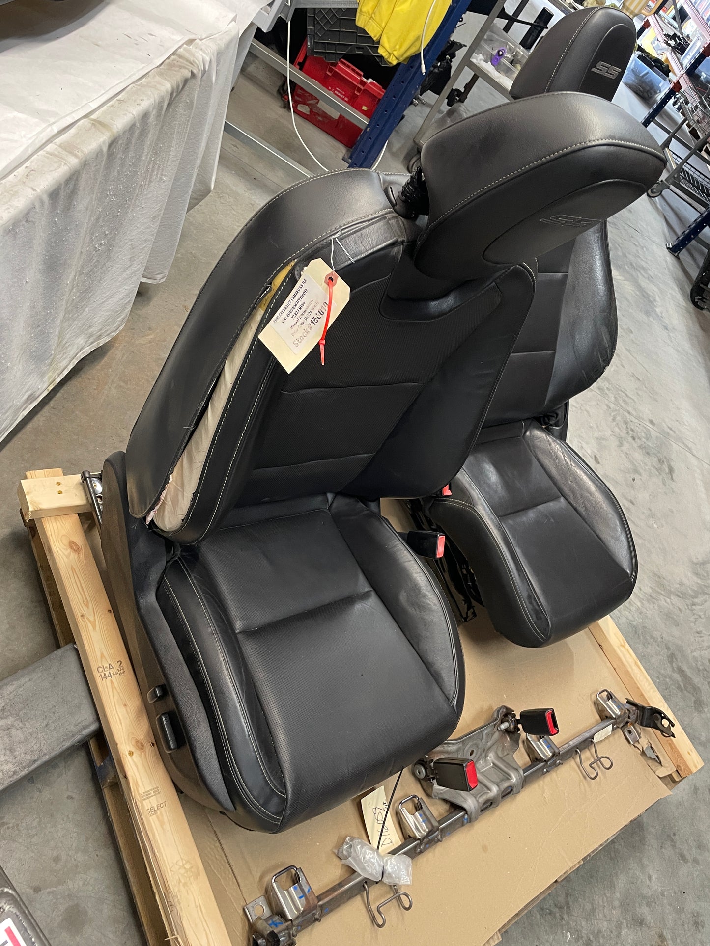 2015 Chevy Camaro SS Seats Front & Rear Black Leather OEM - Day's Parts Yard